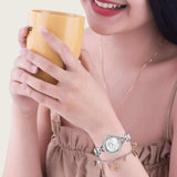Buy Shop Swarovski Crystal Flower Silver Dial Silver Steel Strap Watch for Women - 5547622 USA Online