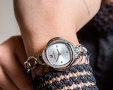 Buy Shop Swarovski Crystal Flower Silver Dial Silver Steel Strap Watch for Women - 5547622 USA Online