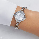 Buy Shop Swarovski Crystal Flower Silver Dial Silver Steel Strap Watch for Women - 5547622 USA Online