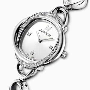 Buy Shop Swarovski Crystal Flower Silver Dial Silver Steel Strap Watch for Women - 5547622 USA Online