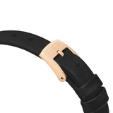 Buy Shop Swarovski Crystal Frost Black Dial Black Leather Strap Watch for Women - 5484058 USA Online