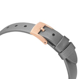 Buy Shop Swarovski Crystal Frost Grey Dial Grey Leather Strap Watch for Women - 5484067 USA Online