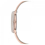Buy Shop Swarovski Crystal Frost White Dial Pink Leather Strap Watch for Women - 5519223 USA Online