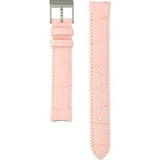 Buy Shop Swarovski Crystal Quartz Pink Dial Pink Leather Strap Watch for Women - 5575217 USA Online
