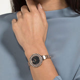 Buy Shop Swarovski Crystal Rose Black Dial Rose Gold Steel Strap Watch for Women - 5484050 USA Online