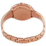 Buy Shop Swarovski Crystal Rose Black Dial Rose Gold Steel Strap Watch for Women - 5484050 USA Online