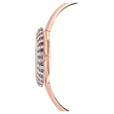 Buy Shop Swarovski Crystal Rose Black Dial Rose Gold Steel Strap Watch for Women - 5484050 USA Online