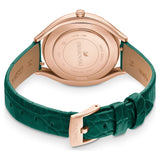 Buy Shop Swarovski Crystalline Aura Green Dial Green Leather Strap Watch for Women - 5644078 USA Online