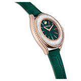 Buy Shop Swarovski Crystalline Aura Green Dial Green Leather Strap Watch for Women - 5644078 USA Online
