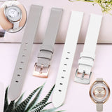 Buy Shop Swarovski Crystalline Aura Silver Dial Beige Leather Strap Watch for Women - 5519450 USA Online