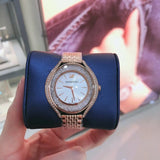 Buy Shop Swarovski Crystalline Aura Silver Dial Rose Gold Steel Strap Watch for Women - 5519459 USA Online