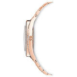 Buy Shop Swarovski Crystalline Aura Silver Dial Rose Gold Steel Strap Watch for Women - 5519459 USA Online