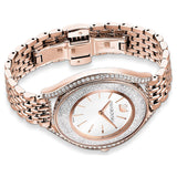 Buy Shop Swarovski Crystalline Aura Silver Dial Rose Gold Steel Strap Watch for Women - 5519459 USA Online