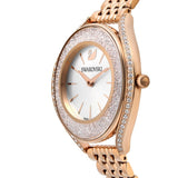 Buy Shop Swarovski Crystalline Aura Silver Dial Rose Gold Steel Strap Watch for Women - 5519459 USA Online