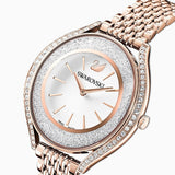 Buy Shop Swarovski Crystalline Aura Silver Dial Rose Gold Steel Strap Watch for Women - 5519459 USA Online