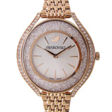 Buy Shop Swarovski Crystalline Aura Silver Dial Rose Gold Steel Strap Watch for Women - 5519459 USA Online