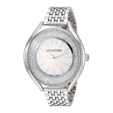 Buy Shop Swarovski Crystalline Aura Silver Dial Silver Steel Strap Watch for Women - 5519462 USA Online