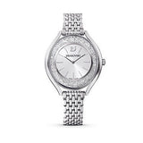 Buy Shop Swarovski Crystalline Aura Silver Dial Silver Steel Strap Watch for Women - 5519462 USA Online