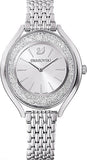 Buy Shop Swarovski Crystalline Aura Silver Dial Silver Steel Strap Watch for Women - 5519462 USA Online