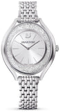 Buy Shop Swarovski Crystalline Aura Silver Dial Silver Steel Strap Watch for Women - 5519462 USA Online