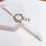 Buy Shop Swarovski Crystalline Aura Silver Dial White Leather Strap Watch for Women - 5519453 USA Online