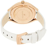 Buy Shop Swarovski Crystalline Aura Silver Dial White Leather Strap Watch for Women - 5519453 USA Online
