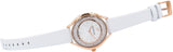 Buy Shop Swarovski Crystalline Aura Silver Dial White Leather Strap Watch for Women - 5519453 USA Online