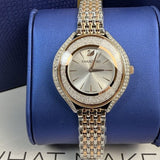 Buy Shop Swarovski Crystalline Aura White Dial Two Tone Mesh Strap Watch for Women - 5644075 USA Online