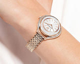 Buy Shop Swarovski Crystalline Aura White Dial Two Tone Mesh Strap Watch for Women - 5644075 USA Online