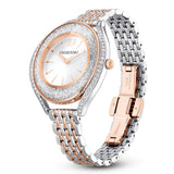 Buy Shop Swarovski Crystalline Aura White Dial Two Tone Mesh Strap Watch for Women - 5644075 USA Online