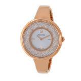 Buy Shop Swarovski Crystalline Bracelet White Dial Rose Gold Steel Strap Watch for Women - 5269250 USA Online