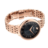 Buy Shop Swarovski Crystalline Chic Analog Black Dial Rose Gold Steel Strap Watch for Women - 5544587 USA Online