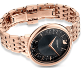 Buy Shop Swarovski Crystalline Chic Analog Black Dial Rose Gold Steel Strap Watch for Women - 5544587 USA Online