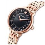Buy Shop Swarovski Crystalline Chic Analog Black Dial Rose Gold Steel Strap Watch for Women - 5544587 USA Online