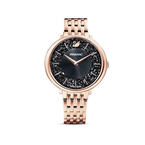 Buy Shop Swarovski Crystalline Chic Analog Black Dial Rose Gold Steel Strap Watch for Women - 5544587 USA Online