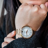 Buy Shop Swarovski Crystalline Chic Analog Silver Dial Rose Gold Steel Strap Watch for Women - 5544590 USA Online