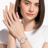 Buy Shop Swarovski Crystalline Chic Analog Silver Dial Rose Gold Steel Strap Watch for Women - 5544590 USA Online