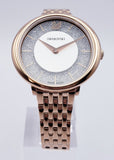 Buy Shop Swarovski Crystalline Chic Analog Silver Dial Rose Gold Steel Strap Watch for Women - 5544590 USA Online