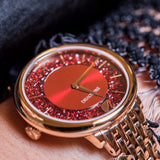 Buy Shop Swarovski Crystalline Chic Red Dial Rose Gold Steel Strap Watch for Women - 5547608 USA Online