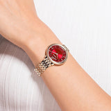 Buy Shop Swarovski Crystalline Chic Red Dial Rose Gold Steel Strap Watch for Women - 5547608 USA Online