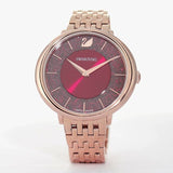 Buy Shop Swarovski Crystalline Chic Red Dial Rose Gold Steel Strap Watch for Women - 5547608 USA Online
