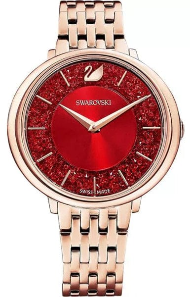 Buy Shop Swarovski Crystalline Chic Red Dial Rose Gold Steel Strap Watch for Women - 5547608 USA Online