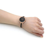 Buy Shop Swarovski Crystalline Delight Black Dial Two Tone Steel Strap Watch for Women - 5580530 USA Online