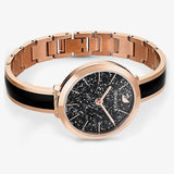 Buy Shop Swarovski Crystalline Delight Black Dial Two Tone Steel Strap Watch for Women - 5580530 USA Online