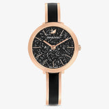 Buy Shop Swarovski Crystalline Delight Black Dial Two Tone Steel Strap Watch for Women - 5580530 USA Online
