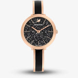 Buy Shop Swarovski Crystalline Delight Black Dial Two Tone Steel Strap Watch for Women - 5580530 USA Online