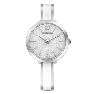 Buy Shop Swarovski Crystalline Delight Silver Dial Two Tone Steel Strap Watch for Women - 5580537 USA Online