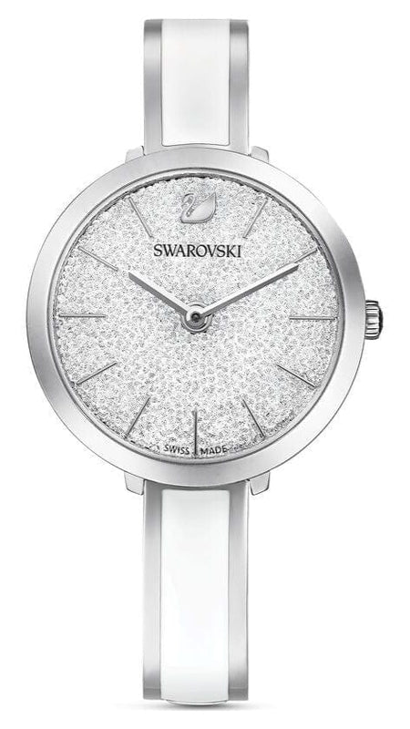 Buy Shop Swarovski Crystalline Delight Silver Dial Two Tone Steel Strap Watch for Women - 5580537 USA Online