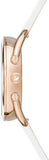 Buy Shop Swarovski Crystalline Glam Silver Dial White Leather Strap Watch for Women - 5452459 USA Online
