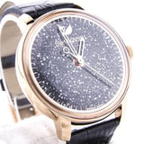 Buy Shop Swarovski Crystalline Hours Black Dial Black Leather Strap Watch for Women - 5295377 USA Online